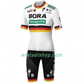 Fietskleding (Fietsshirt + Korte Koersbroek) 2020 BORA-hansgrohe Duits kampioenschap N001